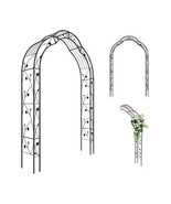 Garden Arch Arbor Trellis for Climbing Plants Roses Vines-Black - Color:... - $2,970.09 MXN