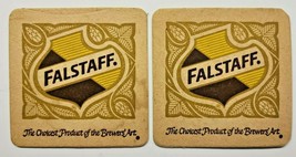 Vintage Falstaff Beer Coasters &quot;The Choice Product of Brewers Art&quot; Lot 2  PB175 - $4.99