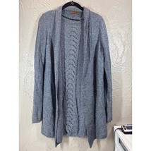 Belldini Women&#39;s Cardigan Sweater Gray Open Knit Lightweight Size Medium - $408.81 MXN
