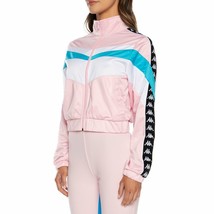 Kappa Football Esta Track Jacket Pink White Blue Turkis - L - NWT  - $69.99