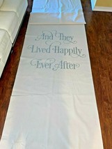 120 Inches &quot;And They Lived Happily Ever After&quot; Aisle Floor Runner Party Decor - £39.61 GBP