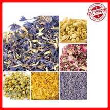 Bulk Edible Dried Flowers: Jasmine, Rose, Lavender &amp; More for Food &amp; Cos... - $58.59 CAD