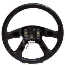 03 04 05 06 07 GMC Envoy Chevy trailblazer black leather steering wheel ... - $39.59