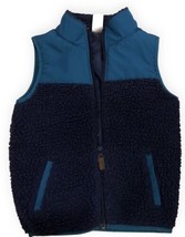 Carter&#39;s Boys Fleece Vest Size 4T Blue Sleeveless Full Zip - £9.58 GBP