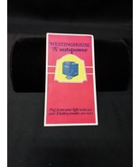1920s Westinghouse &quot;A&quot; Autopower Battery Radio Power 2 Original Brochure... - $16.72 CAD