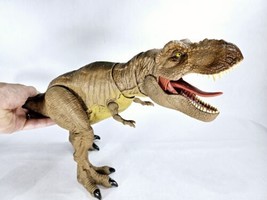 22” Jurassic World Camp Cretaceous Epic Roarin Tyrannosaurus Rex Tested Working! - £22.81 GBP