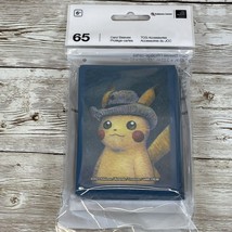 Pokemon Center x Van Gogh Museum Pikachu Grey Felt Hat 65 Card Sleeves Pack - £16.98 GBP