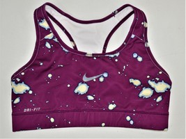 Nike Swoosh Burgundy Print Racer back Sport Bra Older Girls - Junior Siz... - $24.99