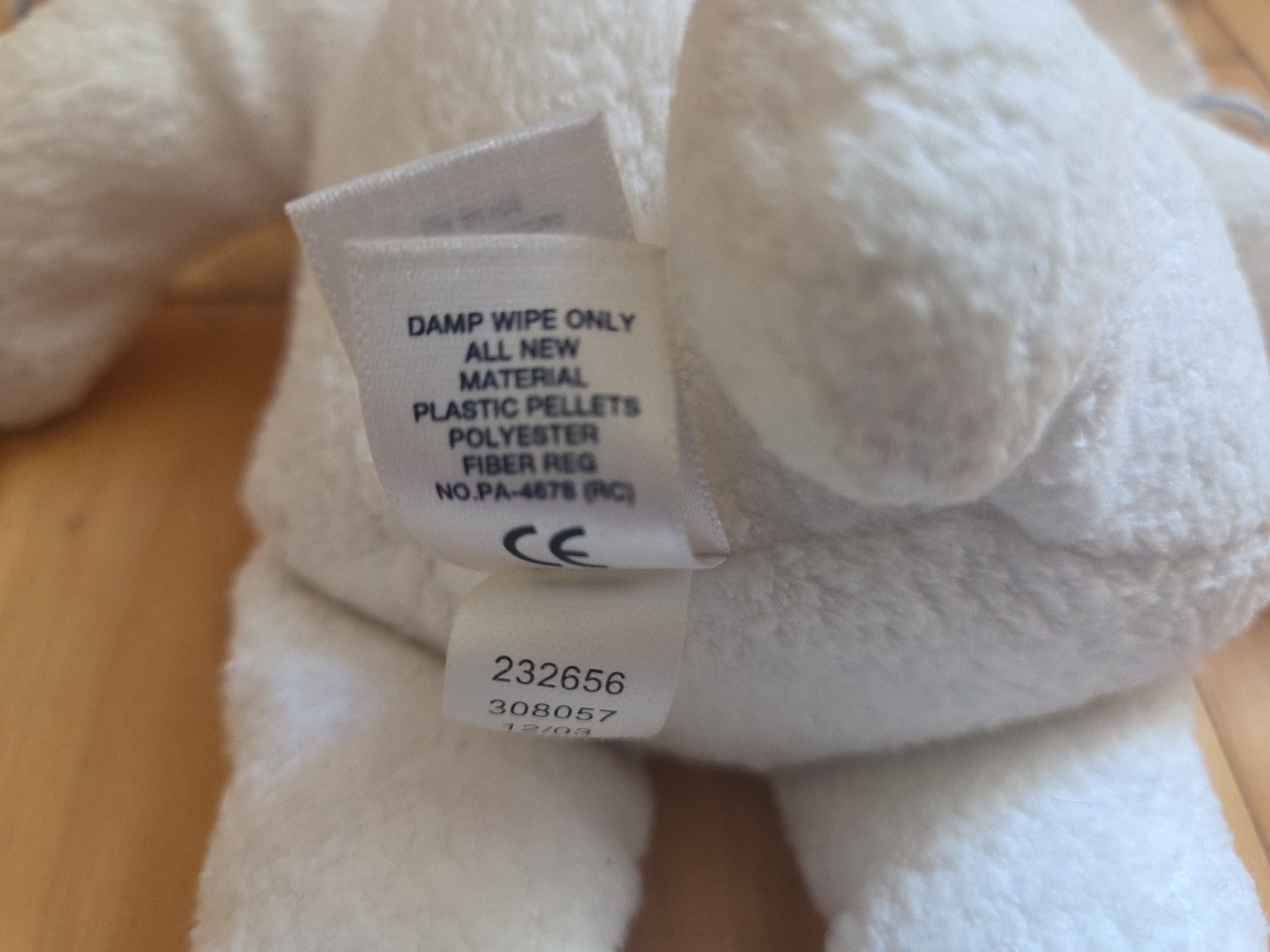 Baby Gap Hopper Blue Ear Stitched Plush Bunny Rabbit Pink Nose Gray Eyes 2003 Item image 8
