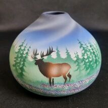 Cedar Mesa Navajo Native American Made Pottery High Country Elk Seed Bow... - €22,75 EUR