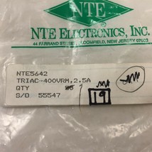 (2) NTE5642 TRIAC, 2.5A - Lot of 2 - $9.99
