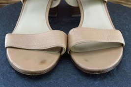 Via Spiga Sz 10 M Brown Ankle Strap Leather Women Sandals - £15.78 GBP