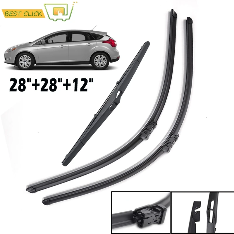 Misima Windshield Windscreen Wiper Blades For Ford Focus 3 Hatchback Front Rear - £21.63 GBP+