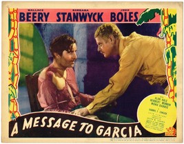 A MESSAGE TO GARCIA (1936) Lobby Card with John Boles &amp; Alan Hale Sr. Cl... - £119.90 GBP