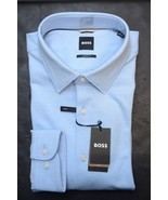 HUGO BOSS Herren Hal Kent Freizeit Für Pastellblau Trikot Baumwollkleid ... - $88.97 CAD