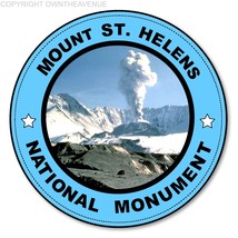 Mount St. Helens National Monument Skamania County Washington Sticker Decal 3.5&quot; - £3.17 GBP