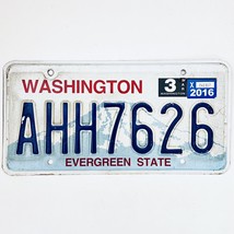 2016 United States Washington Evergreen Passenger License Plate AHH7626 - $18.80