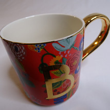 Rifle Paper Co. For Anthropologie Garden Party Monogram Mug Letter B Colorful - £8.79 GBP