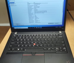 Lenovo ThinkPad T480s 14" FHD i7-8650U 1.9GHz 16GB 256GB SSD W10 Professional - $55.00