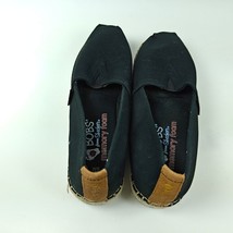 SKECHERS Bobs Breeze Womens Size 6 Shoe Black Canvas Slip On 32719 Espad... - $15.83