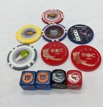 Heroclix ROC Promotional Dice And Action Poker Chips - £21.79 GBP