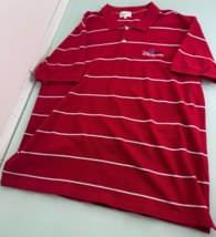 Vintage Disneyland Hong Kong Men Polo Golf Shirt XXXL 3XL Red Y2K 90&#39;s - $9.87