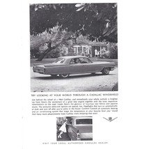 Cadillac 1964 Auto Car 1960s Vintage Print Ad 9 inch Tall - $10.89