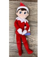 Elf on the Shelf Boy Plushee Soft Doll Toy Light Tone Blue Eye Christmas Decor - $17.80