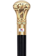 Medieval Epic Replica of Bat Masterson Brass Knob Handle Walking Cane - $91.15