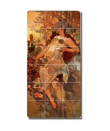 Alphonse Mucha Poster Art Painting Ceramic Tile Mural BTZ06562 - $180.00+