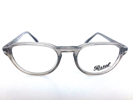 New Persol 3053-V 1029 52mm Rx Transparent Gray Men&#39;s Eyeglasses Frame I... - $3,175.74 MXN