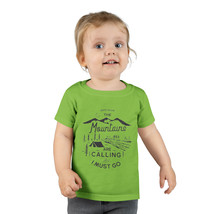 Kids Adventure Tee: &quot;The Mountains Are Calling&quot; Toddler T-Shirt, Black - £12.96 GBP