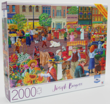 Milton Bradley Jigsaw Puzzle &amp; Poster - Street Vendor Morning - Sealed Box - $12.19