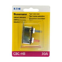 Bussmann (BP/CBC-30HB-RP) 30 Amp Type-I Stud Mount Circuit Breaker Lengthwise - £7.71 GBP