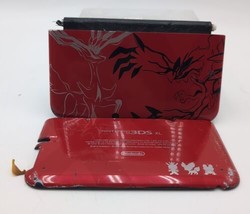 Nintendo 3DS XL Pokemon X & Y Limited Edition Yveltal Xerneas Red Console PARTS - $48.37