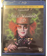 Alice in Wonderland 3D (Blu-ray/DVD, 2010, three disc set)  Disney! - $17.62