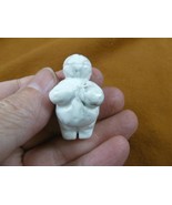 Y-VEN-554) little white Howlite Venus Woman goddess GEMSTONE carving lov... - $371.09 MXN