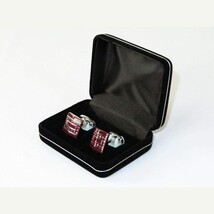 Mens Cufflinks by Vitorofolo for French Cuff Shirt V39-1 silver Plated,Stoned image 4