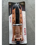Ontario 499 Air Force Survival Knife - 5&quot; Sawback Blade, Leather Sheath ... - $2,321.60 MXN