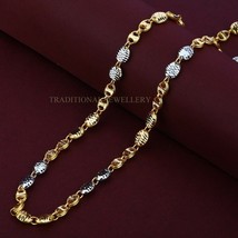 Unisex Italian Turkey chain 916% 22k Gold Chain Necklace Daily wear Jewelry 21 - £3,825.51 GBP+