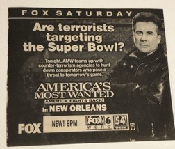 America’s Most Wanted Tv Guide Print Ad John Walsh New Orleans TPA17 - £4.73 GBP