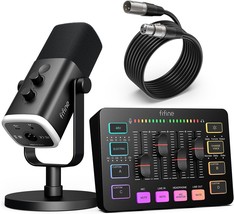 Fifine Gaming Equipment Bundle, Dynamic Xlr/Usb Gaming Microphone, Ampli... - $129.93