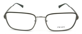 Prada Eyeglasses Frames PR 57XV VIX-1O1 54-18-145 Matte Silver Made in Italy - £97.37 GBP