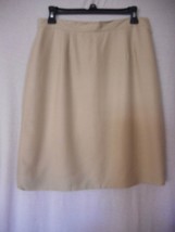 Beige Lined Skirt Size 12 by Cambell for Charter Club - $148.61 MXN