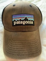 Patagonia Trucker Hat Brown Mesh Back Baseball Snapback Cap Netplus Flaws - £9.44 GBP