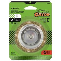 Gator 3 in. Fine Crimped Wire Cup Brush Brass Coated Steel - $9.95