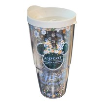 Minnie Figment Epcot 2016 Flower Garden Tervis Tumbler Mug Cup Lid 24oz ... - $364.33 MXN