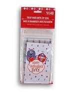 Valentines Day Mini Zip Seal Treat Bags - 40 Count (Love Monsters) - £7.00 GBP