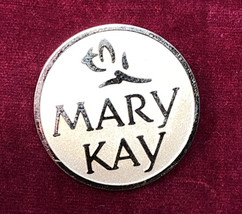 Vintage Mary Kay Goldtone Round Consultant Rose Pin - £7.59 GBP