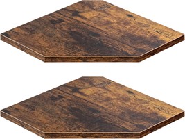Corner Shelf Wall Mount, Corner Floating Shelves, Set Of 2 Corner, Rusti... - $39.98
